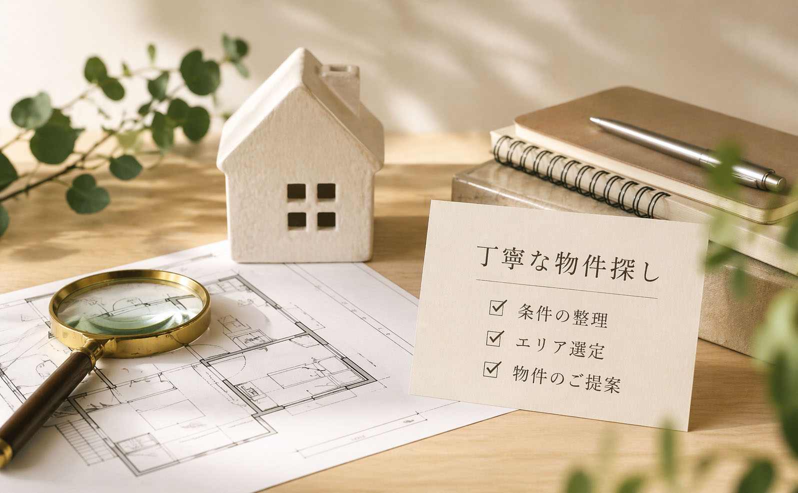 丁寧な物件探し